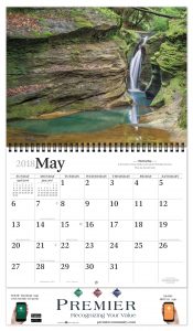 country roads calendar dimensions