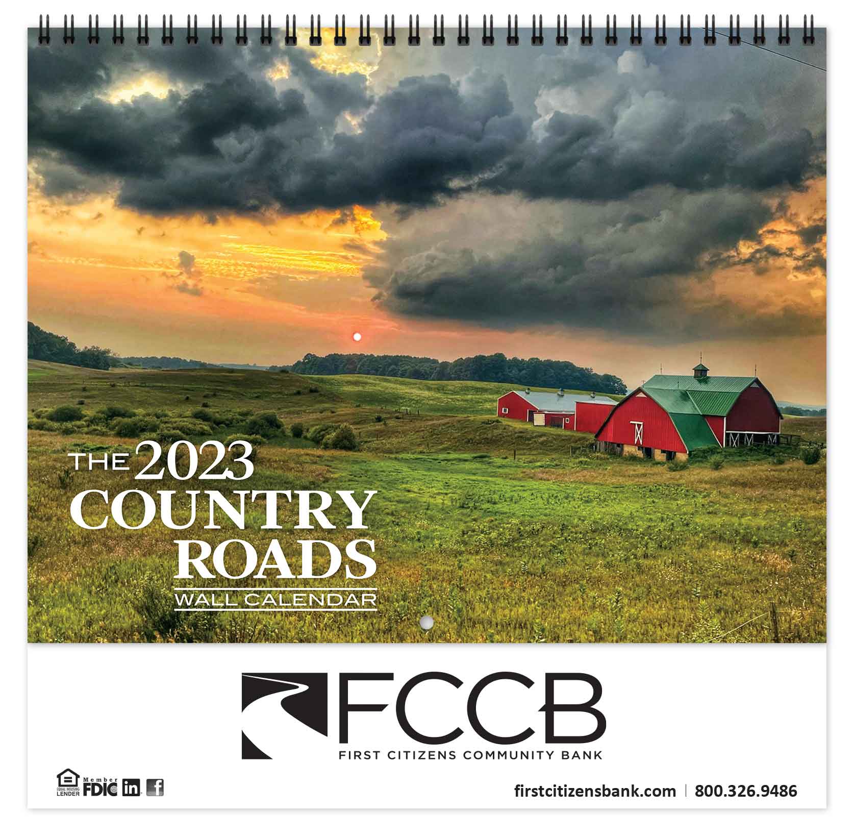 2023 Country Roads Promotional Calendar Farley Promo